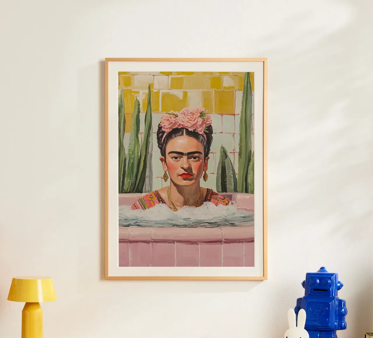 Frida Kahlo - The lived memory poster by Fantasias Florales