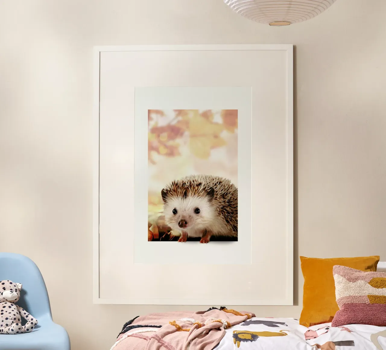 HEDGEHOG poster con telaio in legno da JONAS LOOSE KIDS