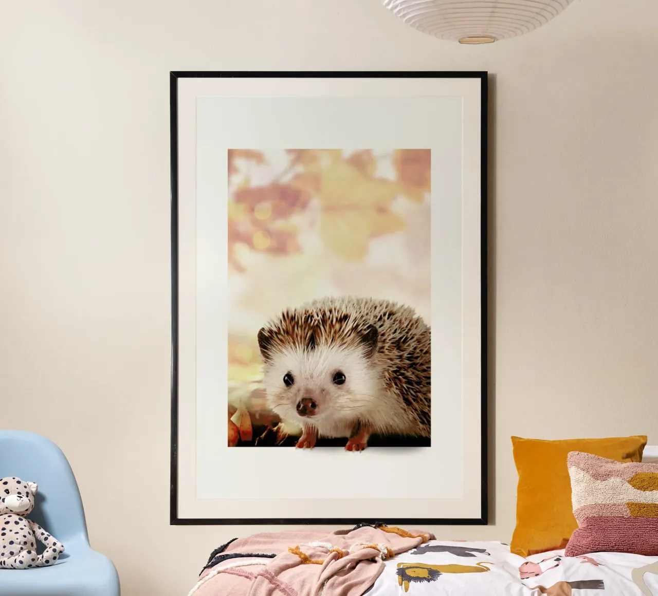 HEDGEHOG poster con telaio in legno da JONAS LOOSE KIDS