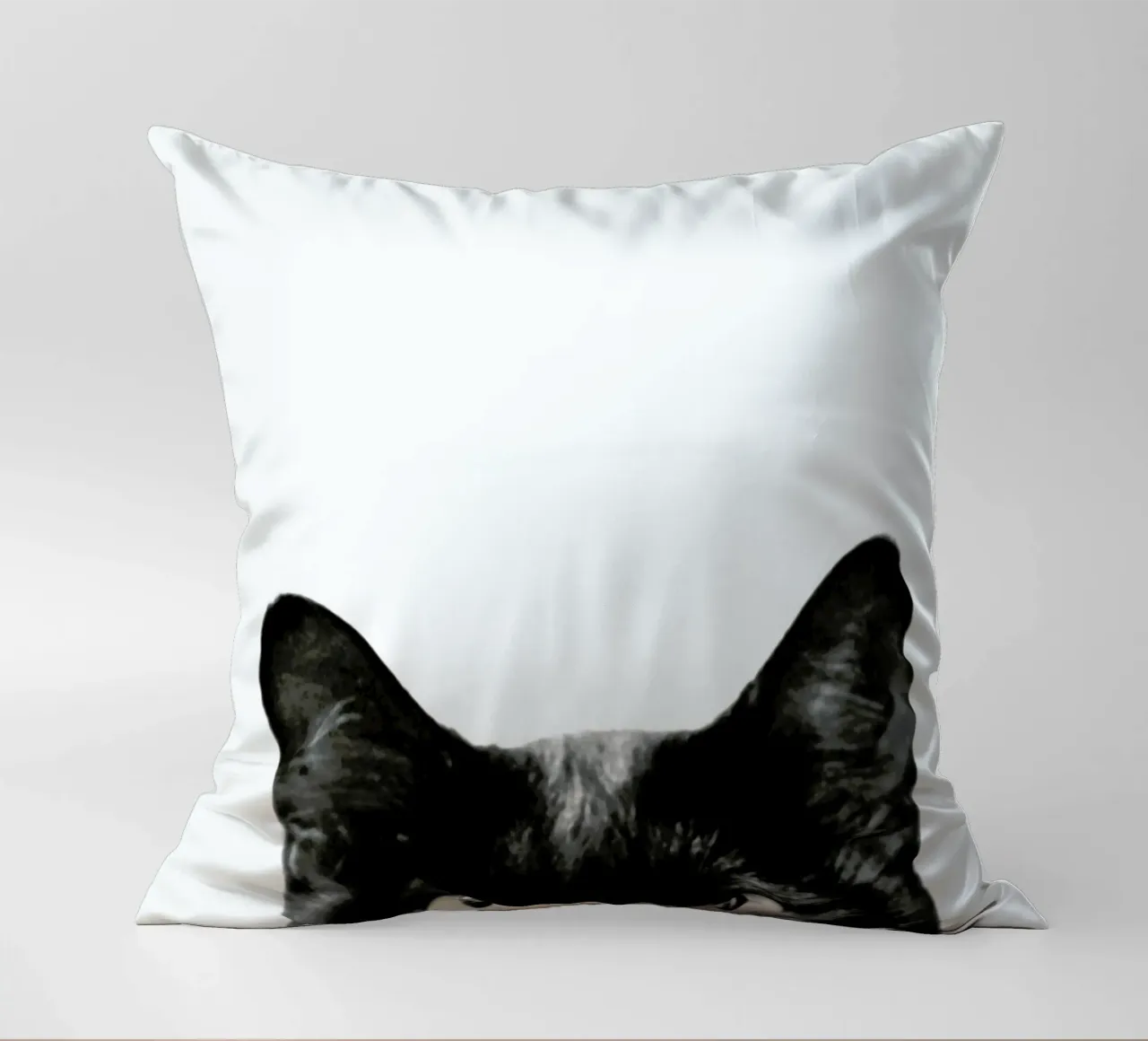 Schwarze Katze Kissen von Victoria Frost