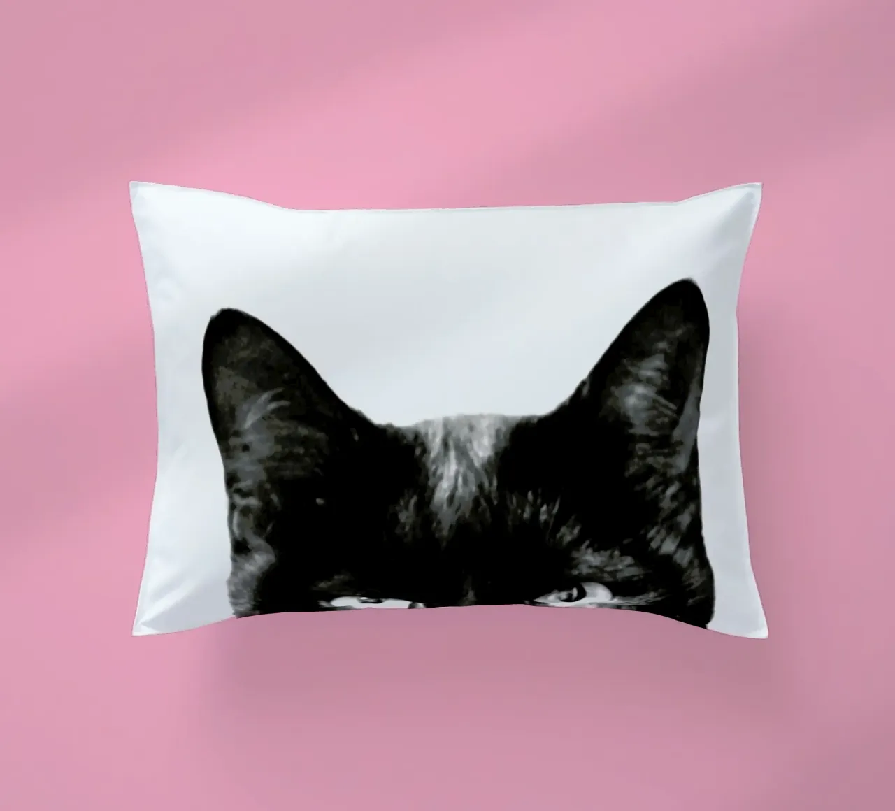 Schwarze Katze Kissen von Victoria Frost