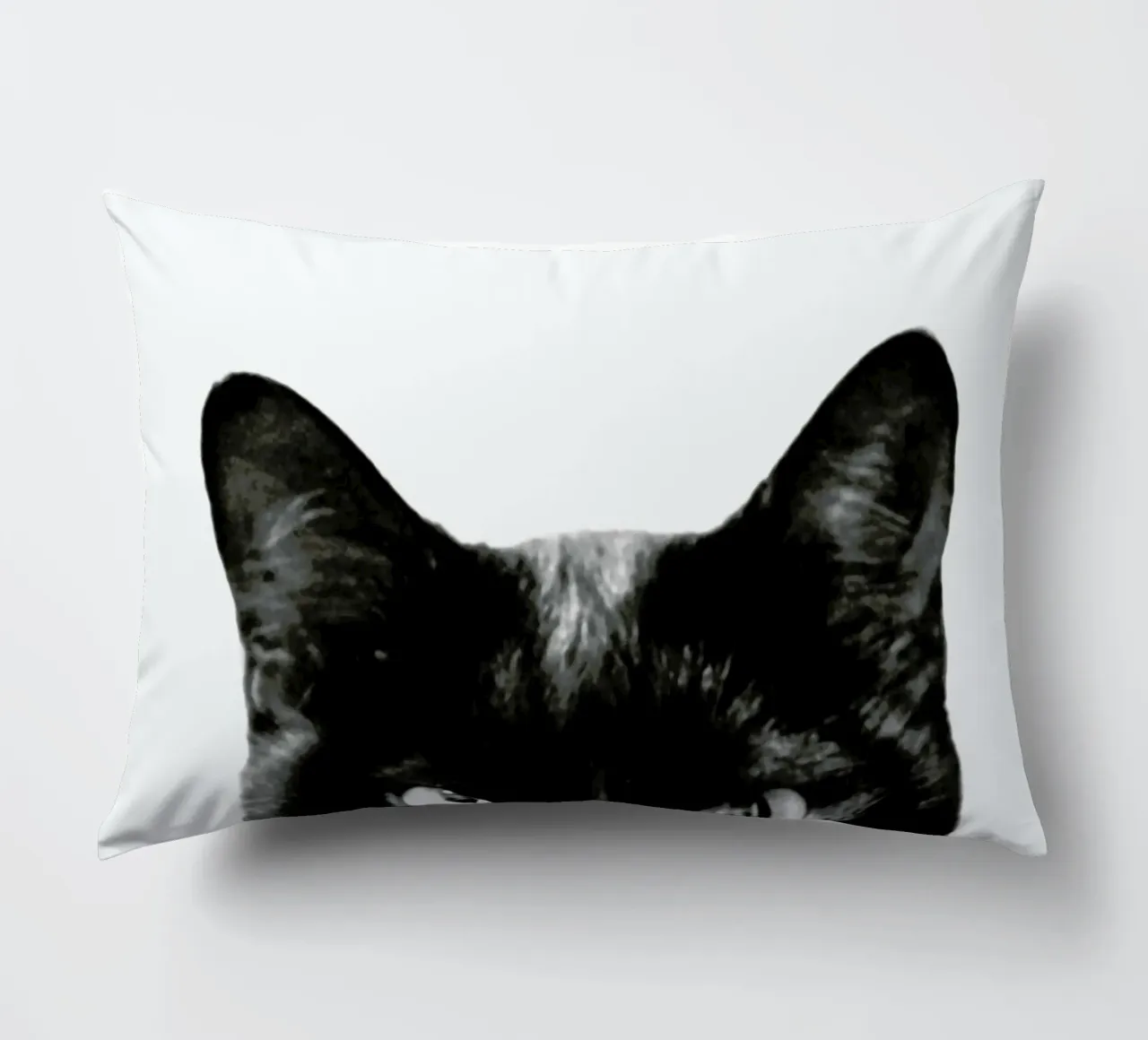 Schwarze Katze Kissen von Victoria Frost