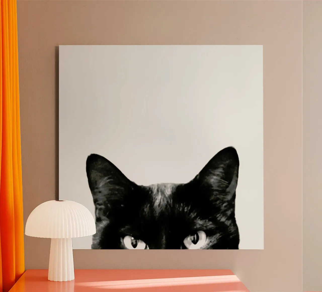 Schwarze Katze Forex-Platte von Victoria Frost