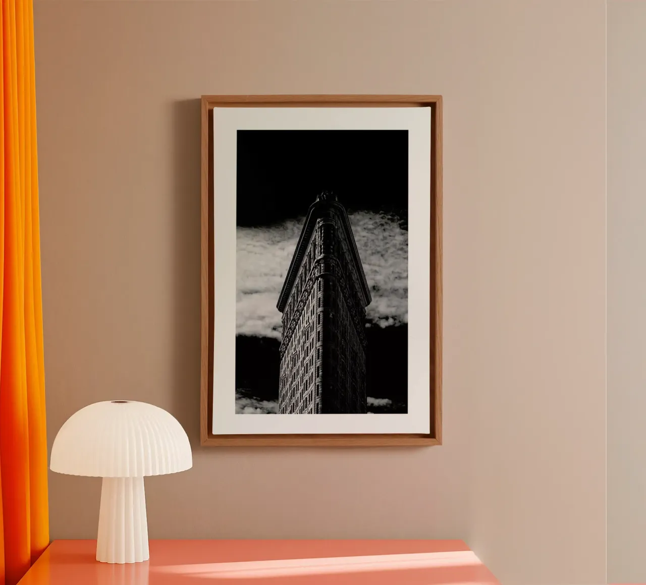 Flatiron Building, New York tela con Cornice a cassetta da METROPOLIS