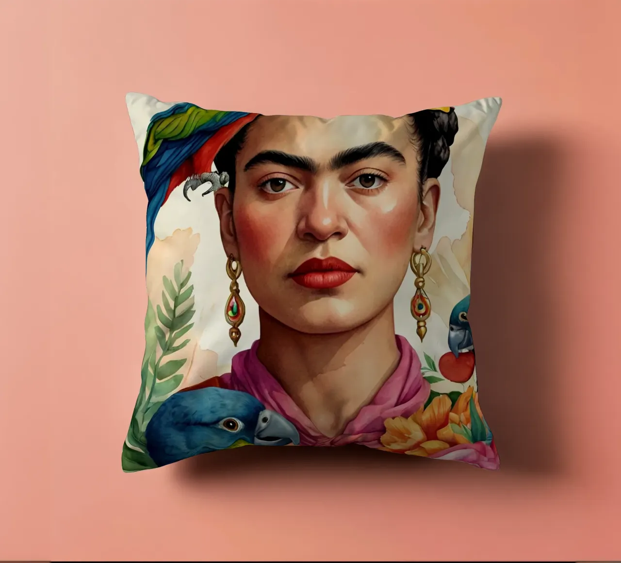 Frida Kalho in acquerello cuscino da 🎁 ARTVI-SHOP