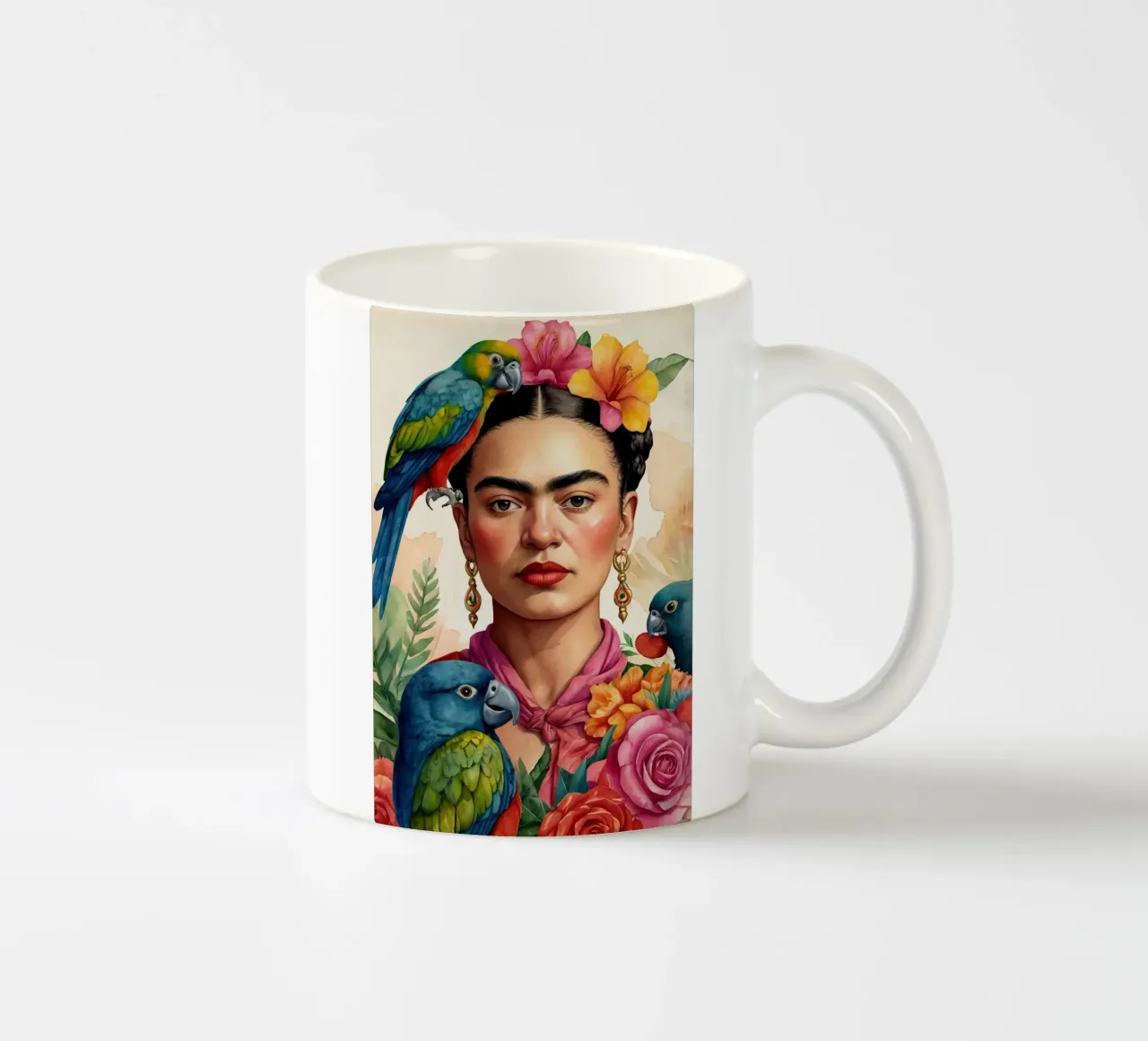 Frida Kalho in acquerello tazza in ceramica da 🎁 ARTVI-SHOP