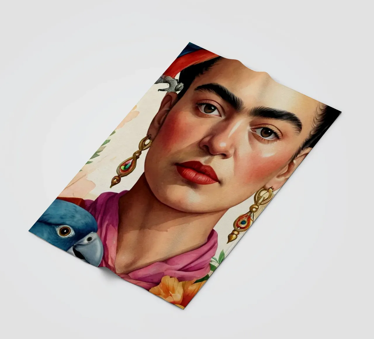 Frida Kalho in acquerello coperta in pile da 🎁 ARTVI-SHOP