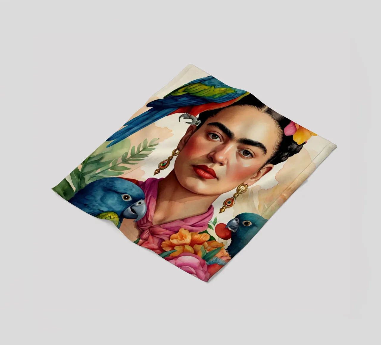 Frida Kalho in acquerello coperta in pile da 🎁 ARTVI-SHOP