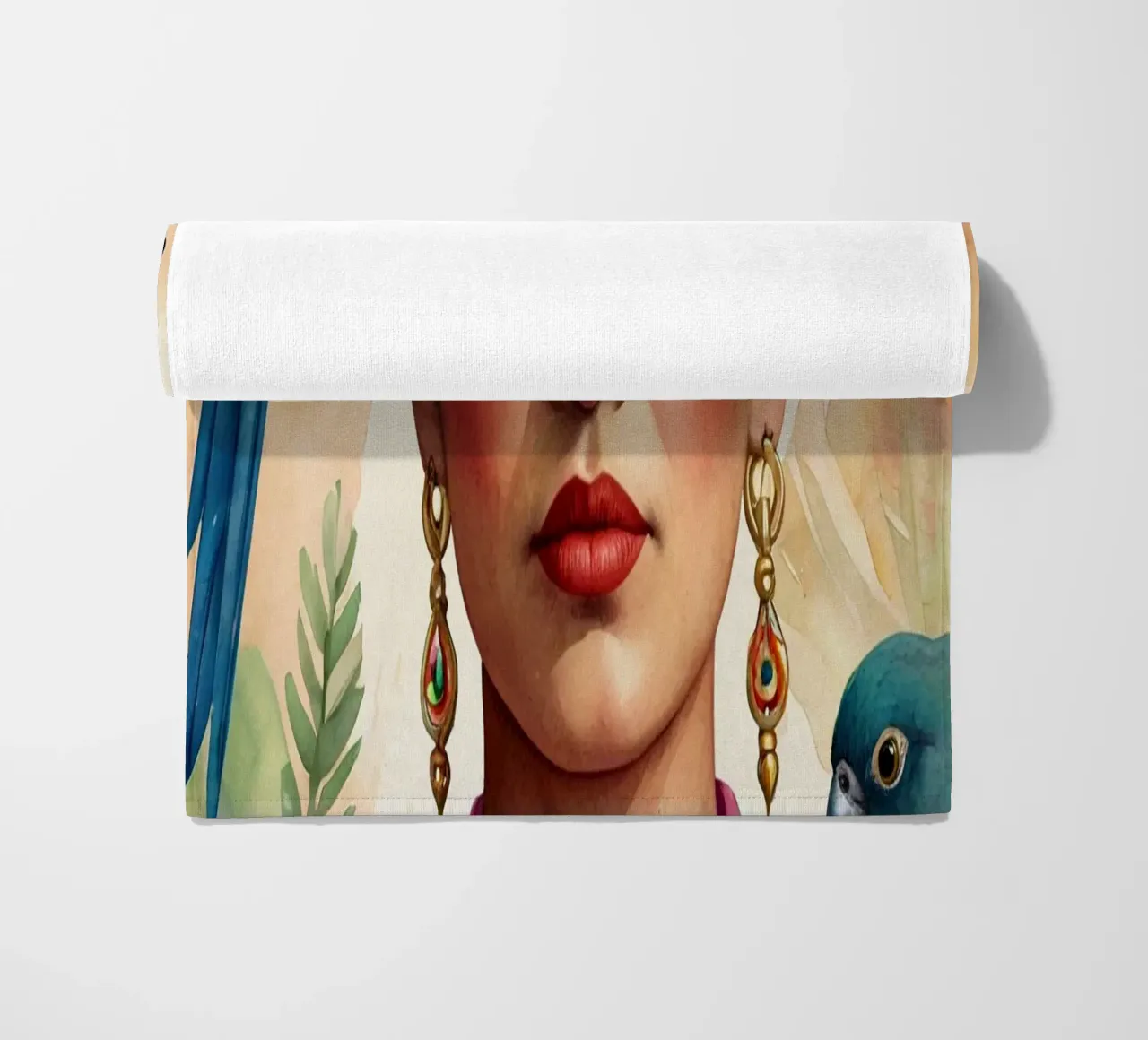 Frida Kalho in acquerello telo mare da 🎁 ARTVI-SHOP