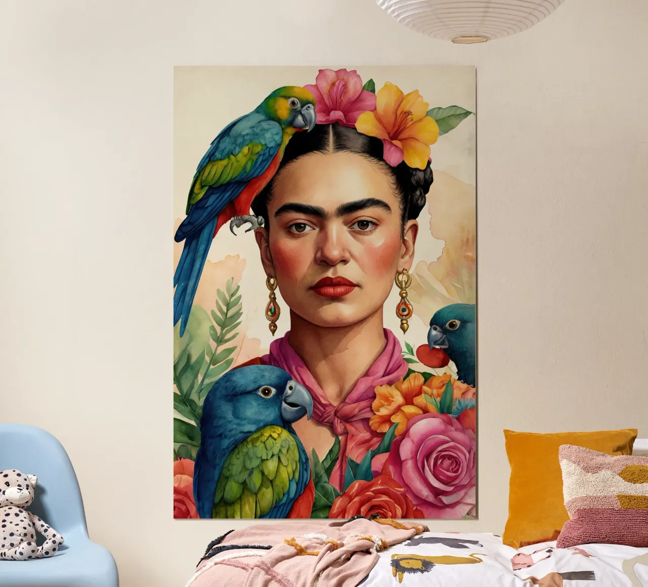 Frida Kalho in acquerello poster con telaio in plastica da 🎁 ARTVI-SHOP
