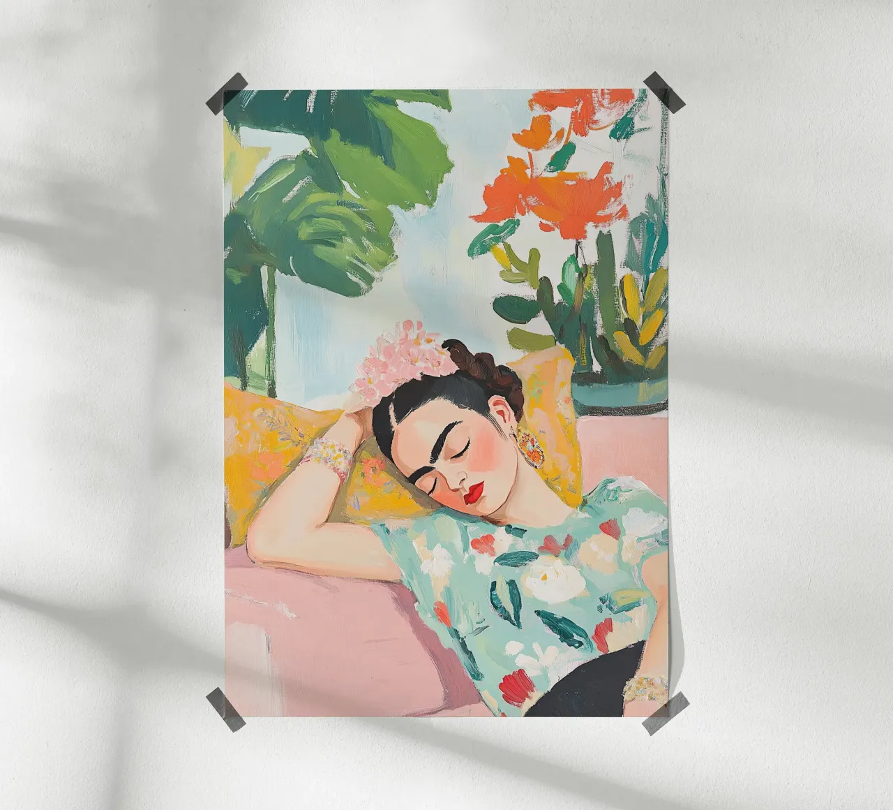 Frida Kahlo - Une âme intacte poster de Fantasias Florales