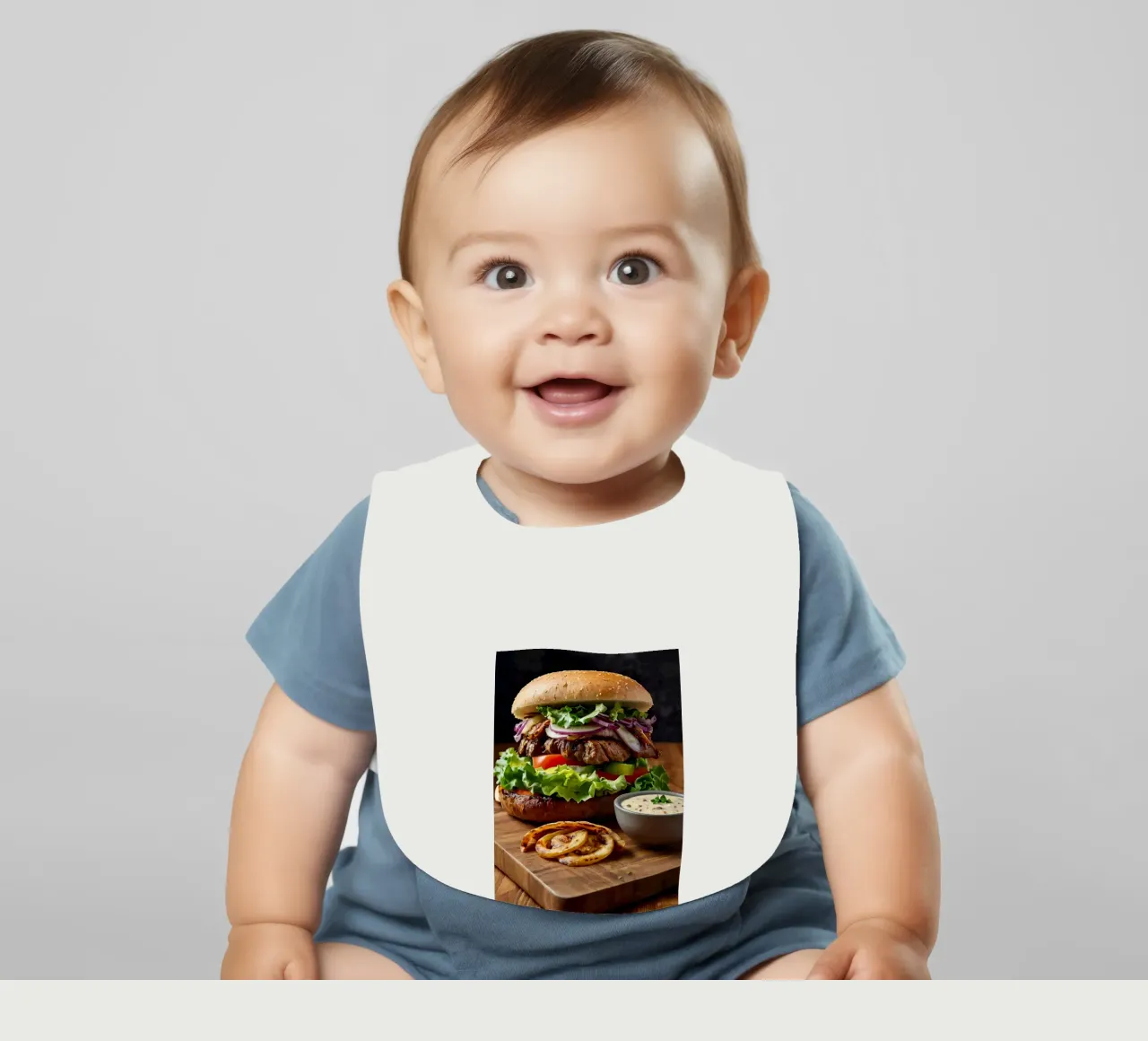 Cheeseburger bavaglino da 🎁 NOBELART