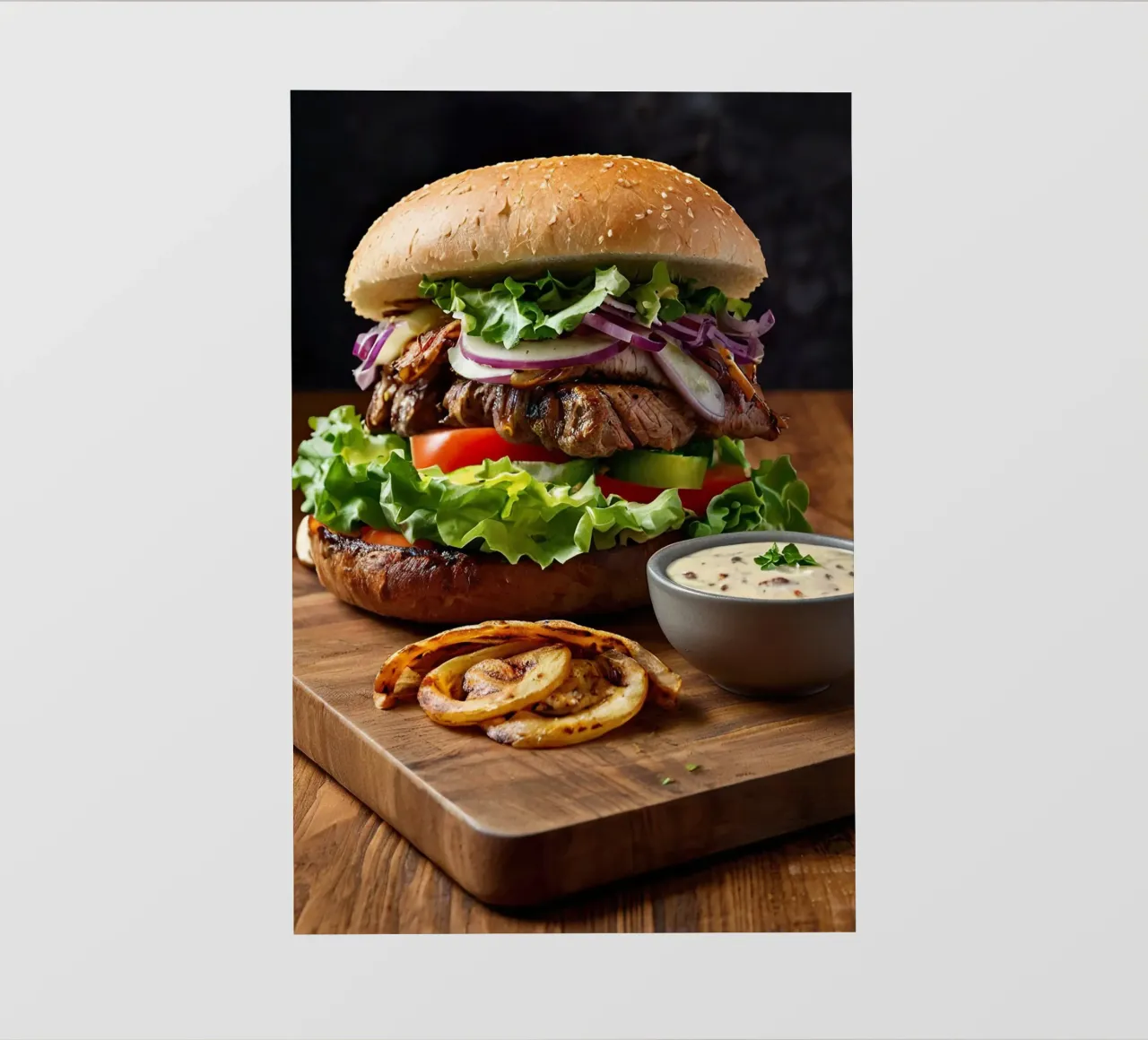 Cheeseburger pellicola backlit da 🎁 ARTVI-SHOP
