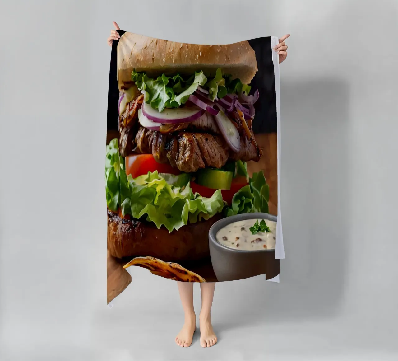 Cheeseburger telo mare da 🎁 NOBELART