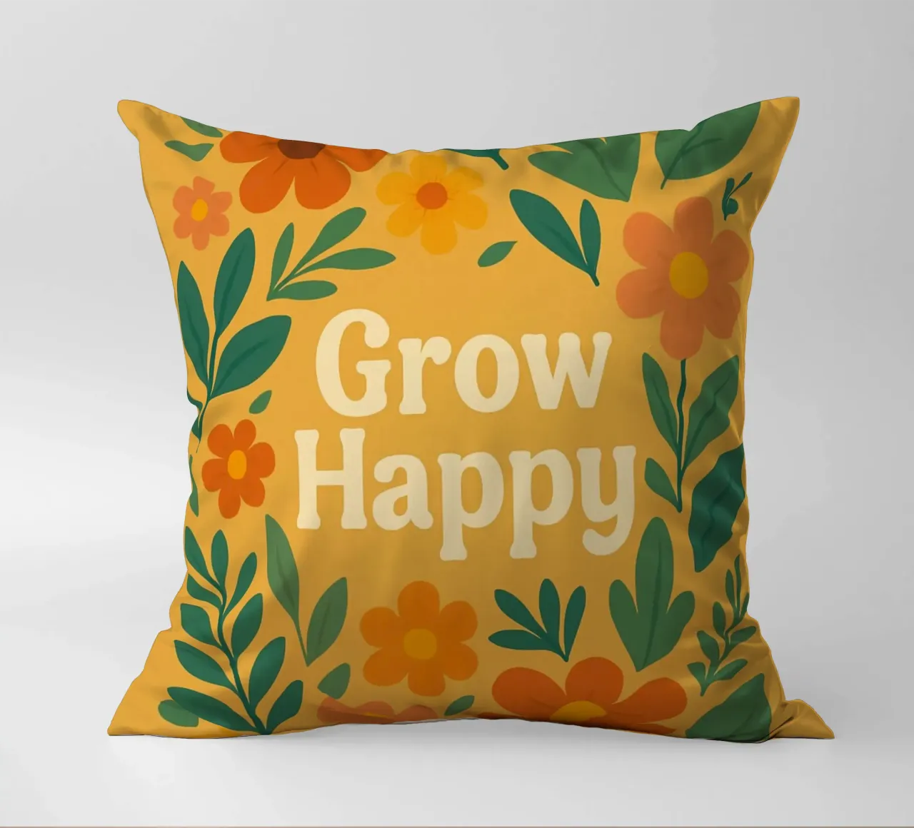 Grow Happy decorative cushion by Studio M