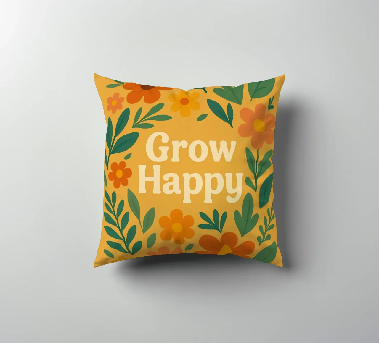 Grow Happy decorative cushion by Studio M