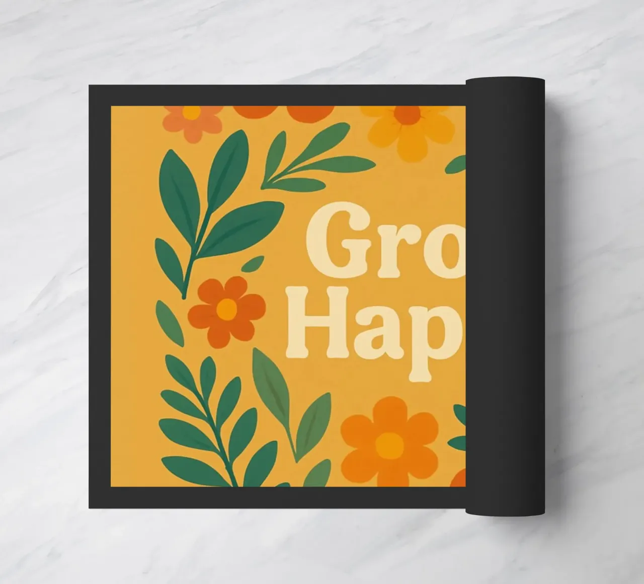 Grow Happy doormat by Studio M