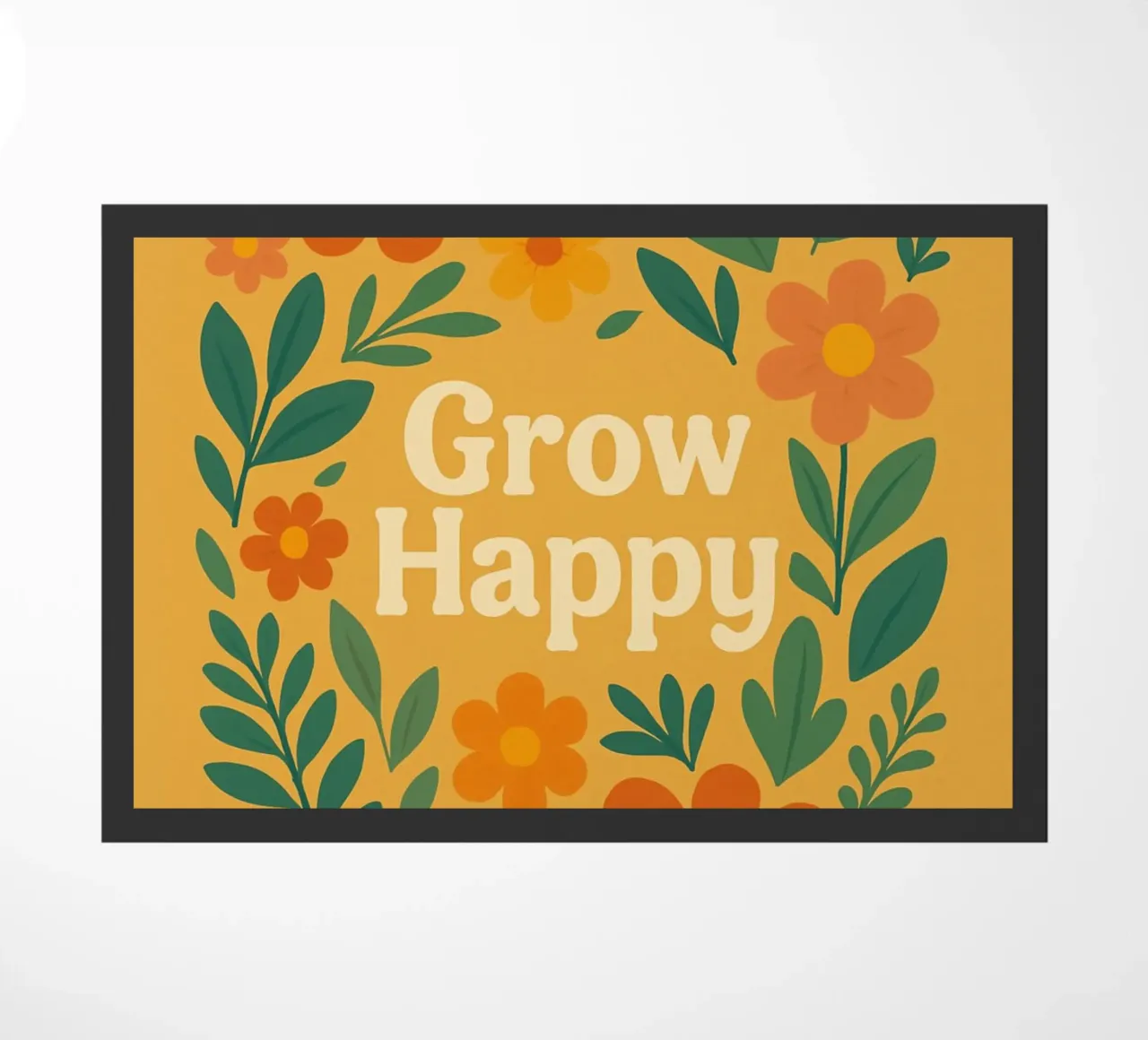 Grow Happy doormat by Studio M