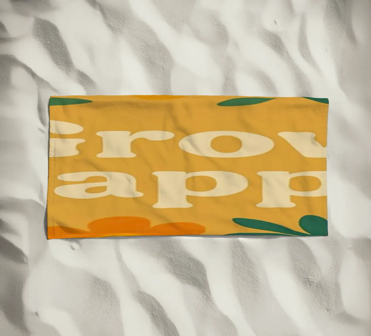 Grow Happy beach towel by Studio M