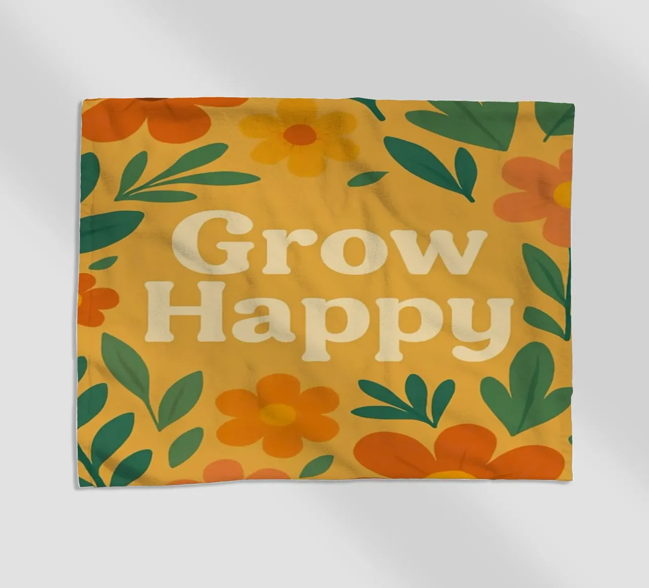 Grow Happy beach towel by Studio M