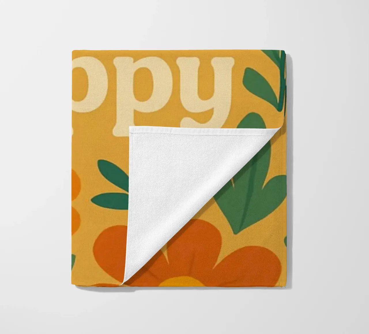 Grow Happy beach towel by Studio M