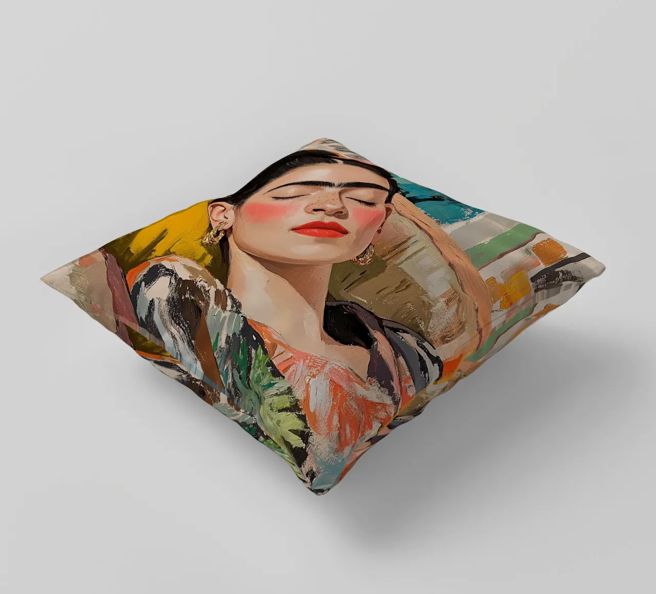 Frida Kahlo - La fenice che è in me cuscino da Fantasias Florales