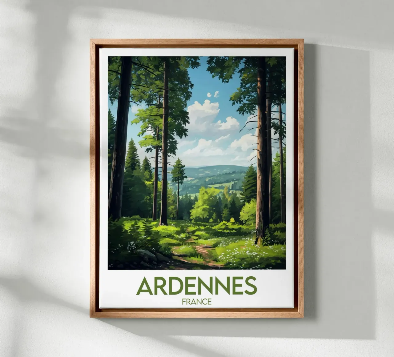 Ardennen canvas met Baklijst van Frame the World