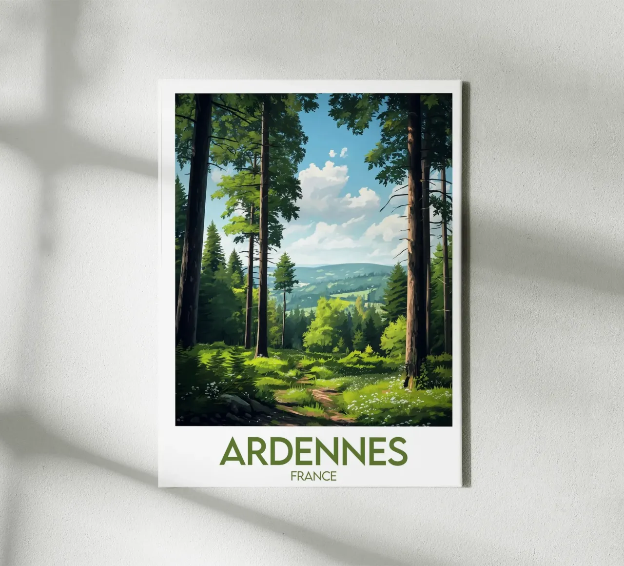 Ardennen canvas met Baklijst van Frame the World