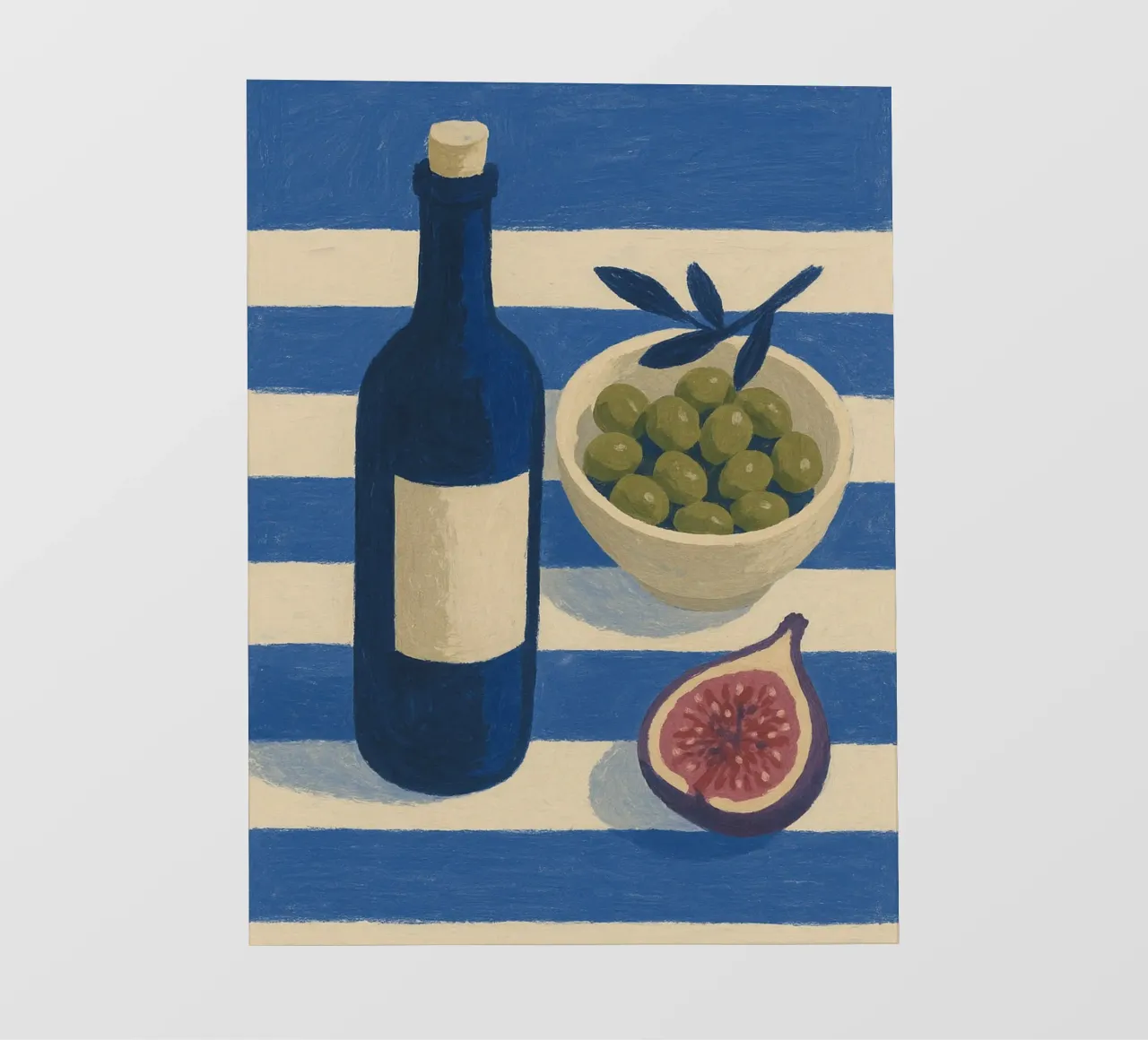 Wine, Olives and Figs pellicola backlit da Gypsy Galleria