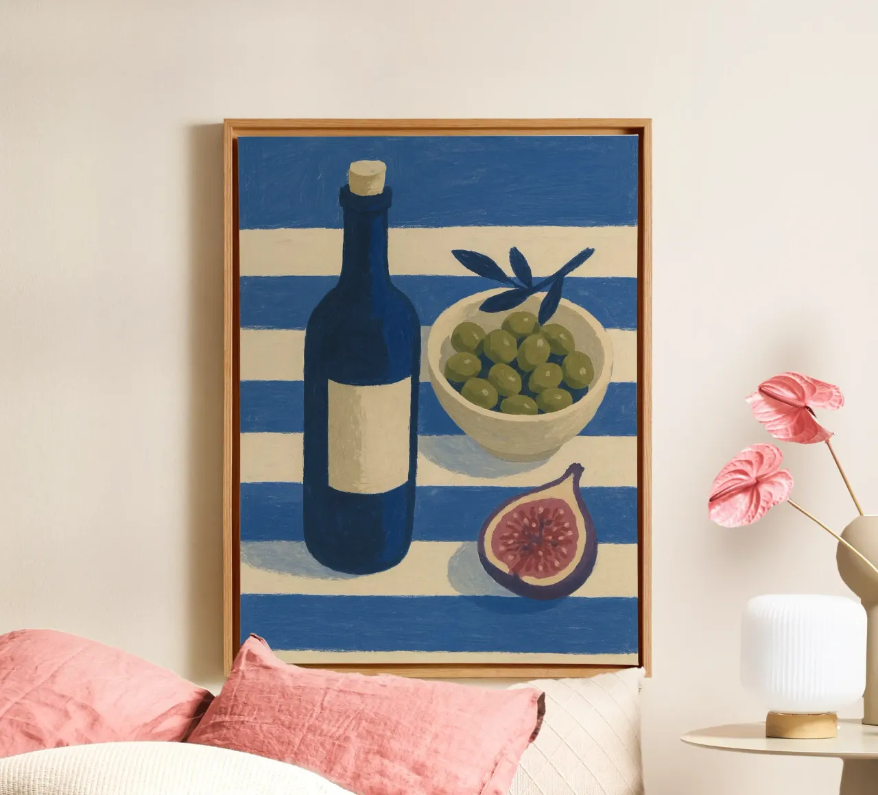 Wine, Olives and Figs toile de Gypsy Galleria