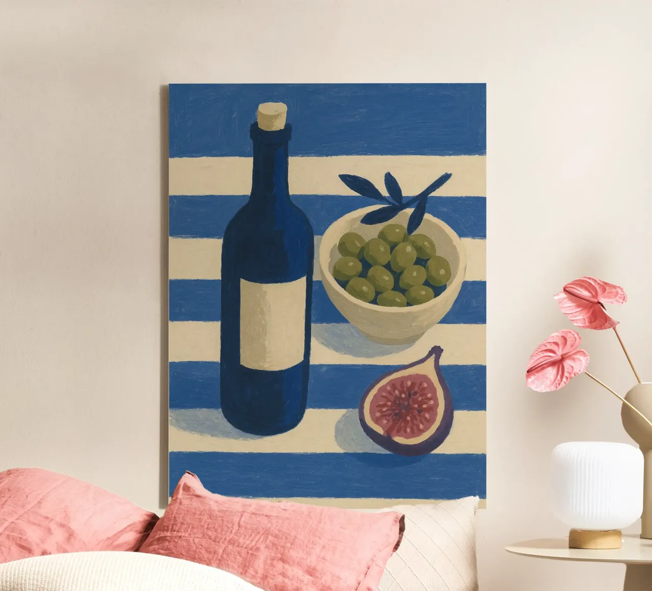 Wine, Olives and Figs toile de Gypsy Galleria