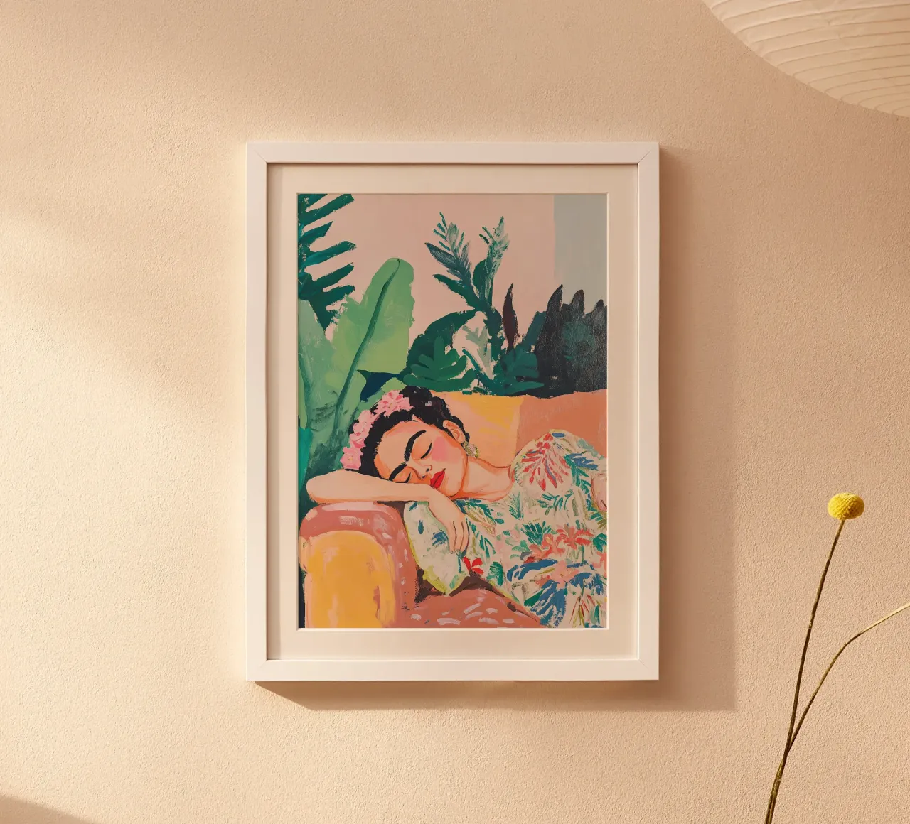 Frida Kahlo - Invincibile poster da Fantasias Florales