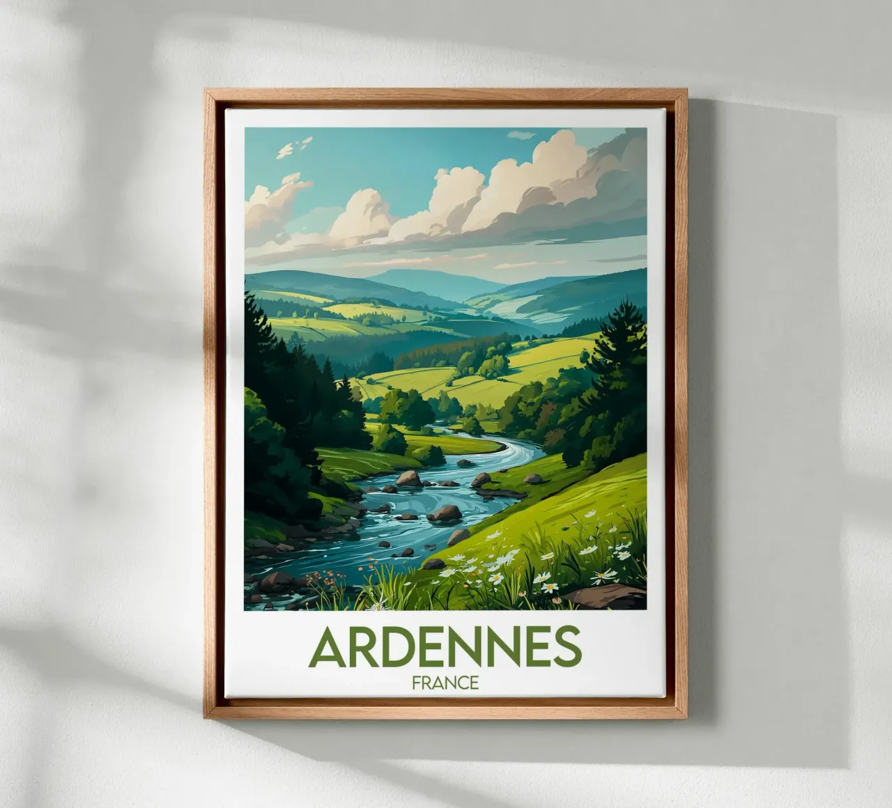 Ardennen canvas met Baklijst van Frame the World