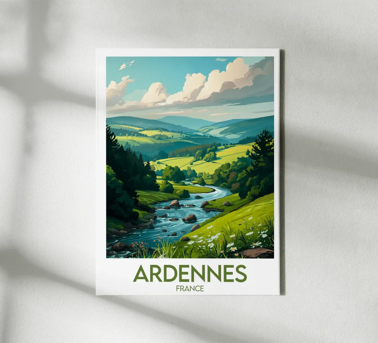 Ardennen canvas met Baklijst van Frame the World