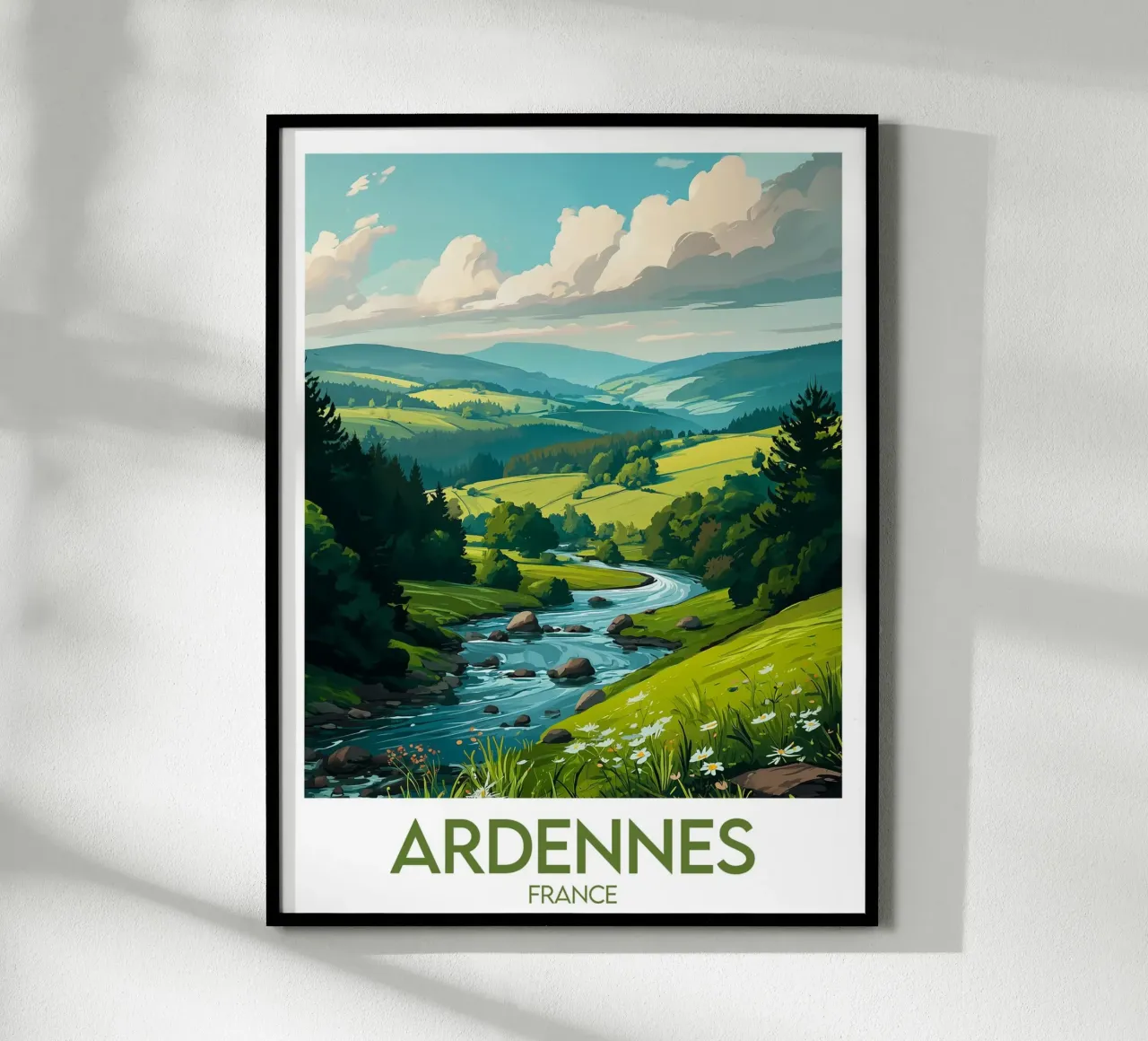 Affiche Ardennes poster con telaio in legno da Frame the World