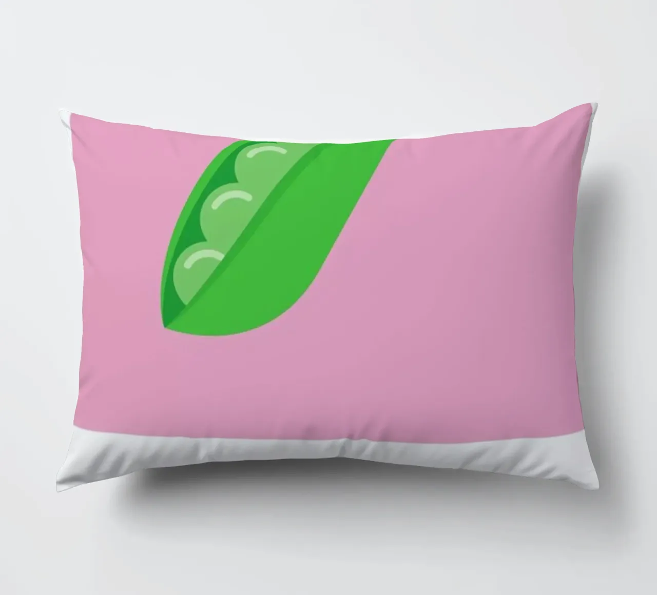 „The Food Alphabet“ - P like Pea cuscino da BLAEK Design Studio