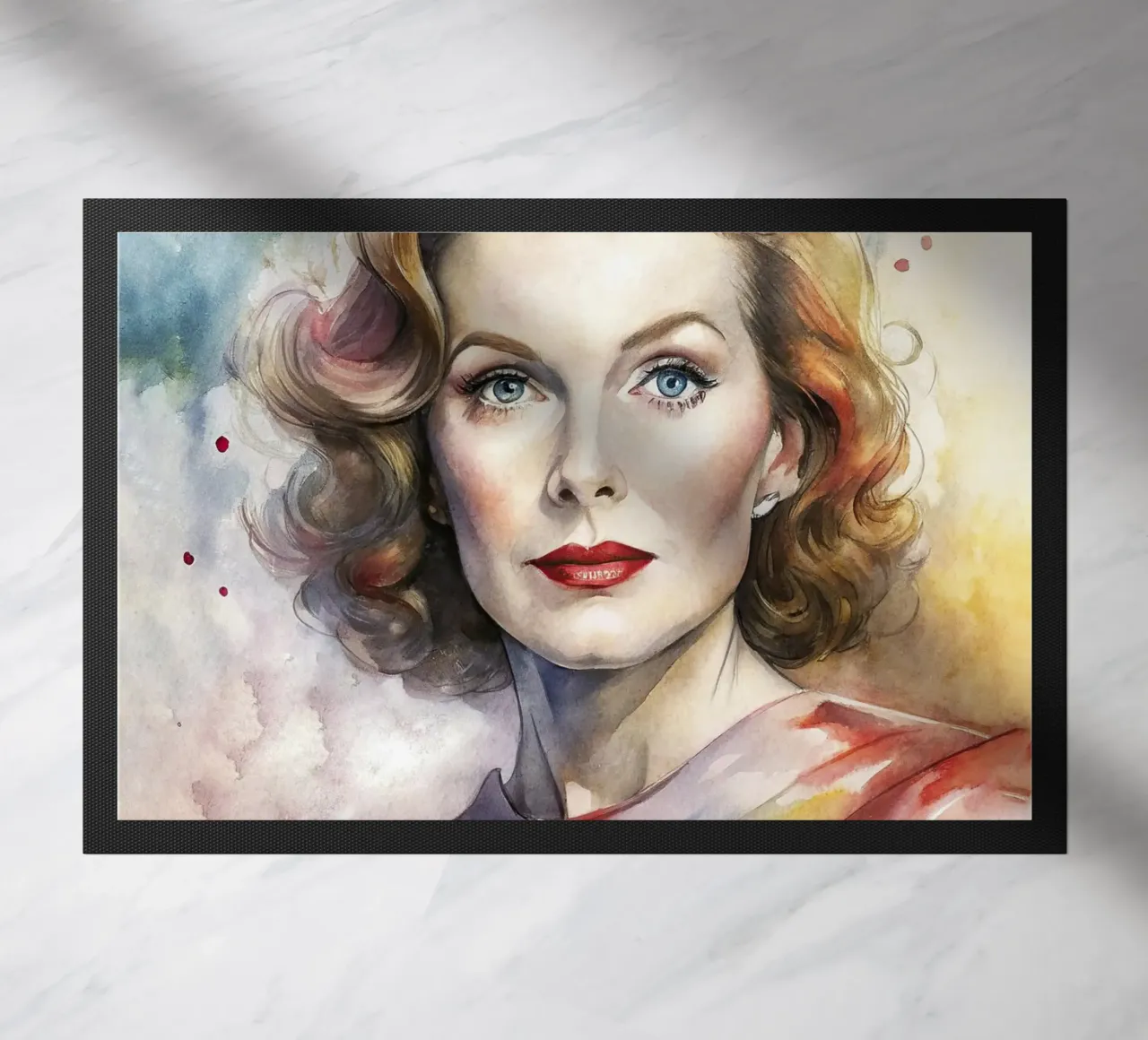 katharine hepburn in acquerello zerbino da 🎁 ARTVI-SHOP