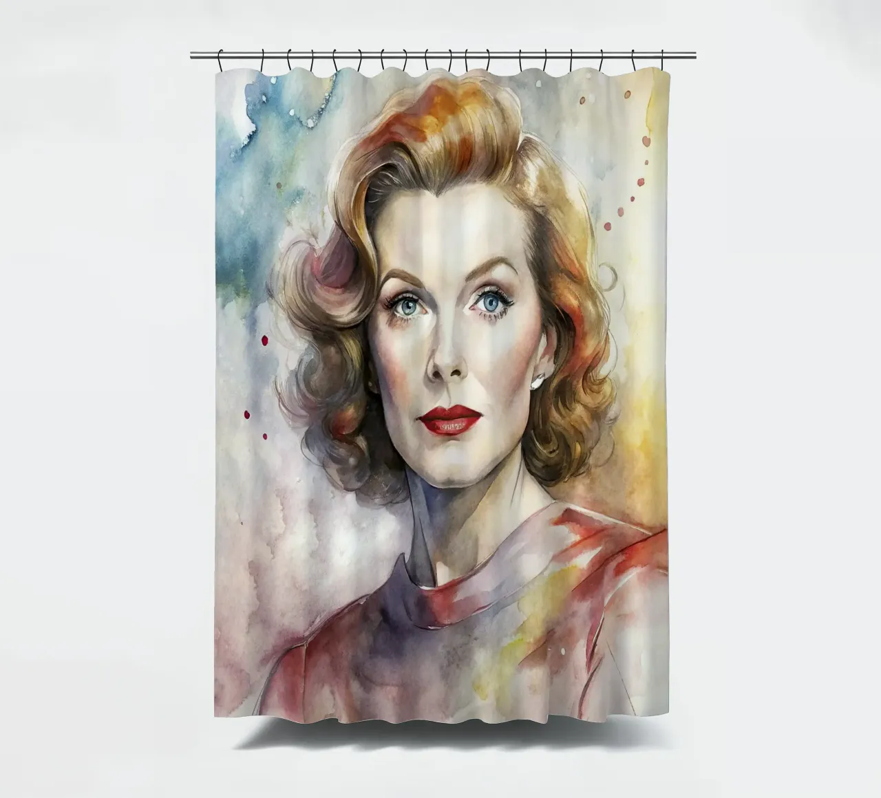 katharine hepburn in acquerello tenda da doccia da 🎁 ARTVI-SHOP