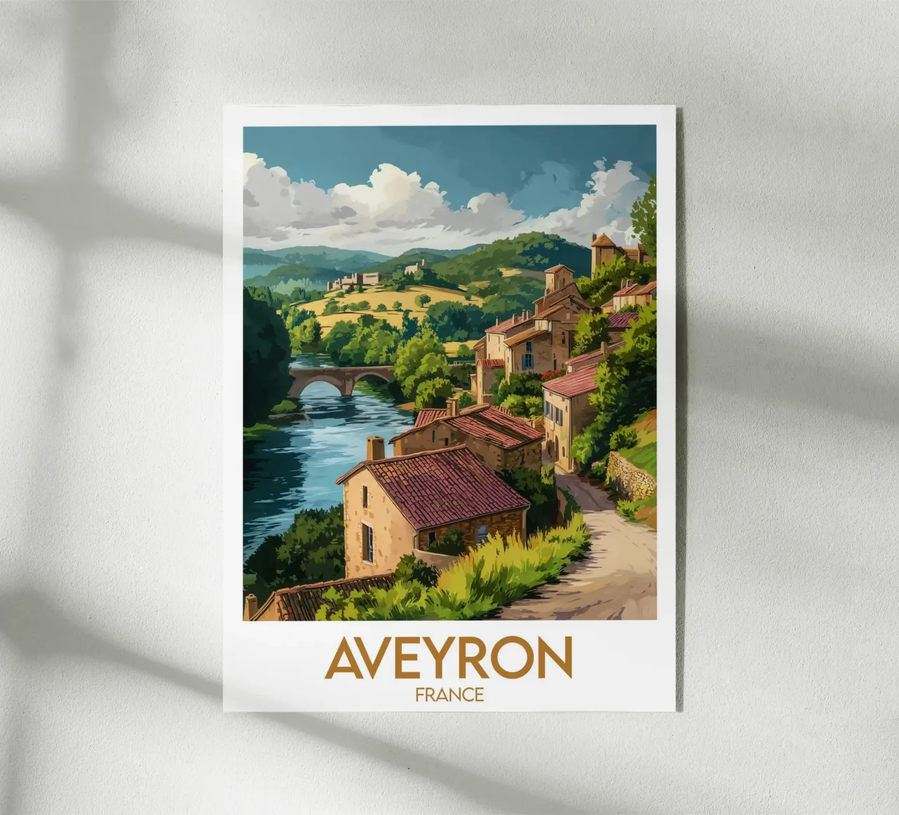 Poster Aveyron plexiglass da Frame the World