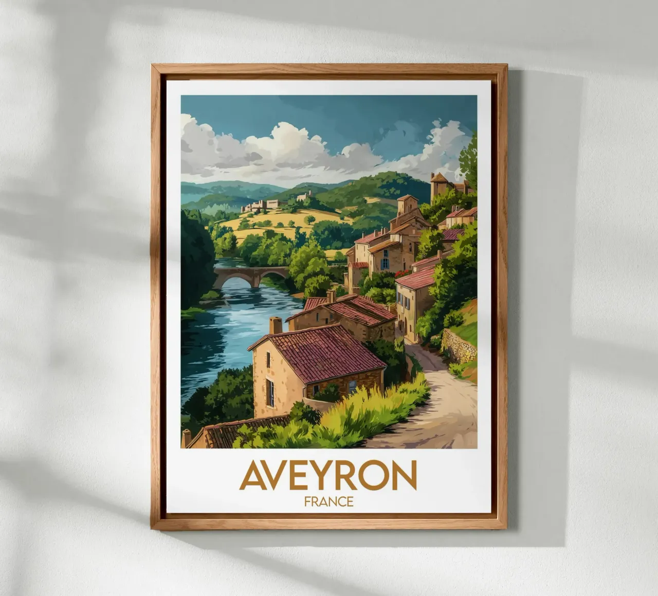Poster Aveyron alluminio dibond da Frame the World