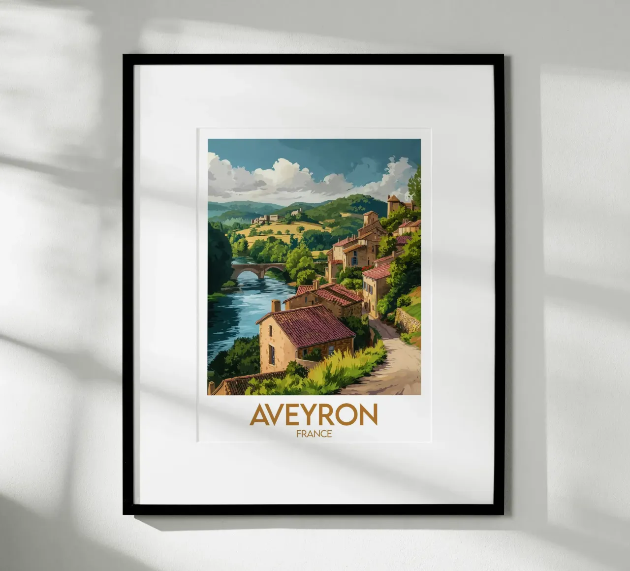 Poster Aveyron carta hahnemühle da Frame the World