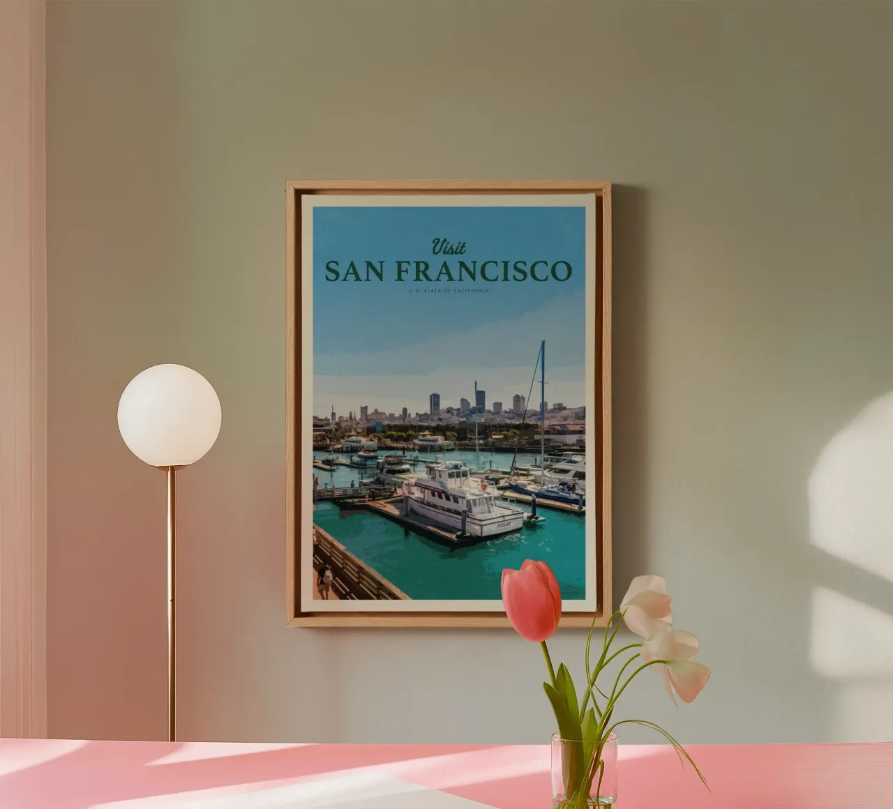 Viaggio a San Francisco tela con Cornice a cassetta da Mercury Club