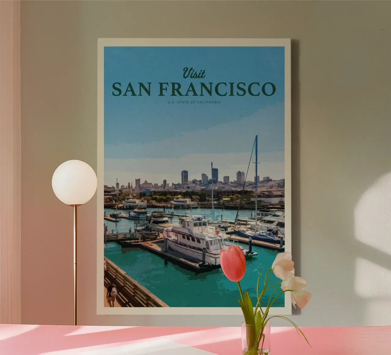 Viaggio a San Francisco tela con Cornice a cassetta da Mercury Club