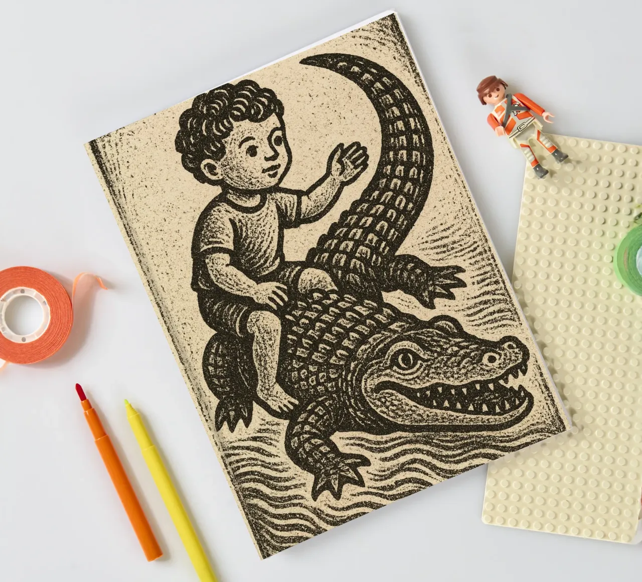 Crocodile Boy notitieboek van Gypsy Galleria