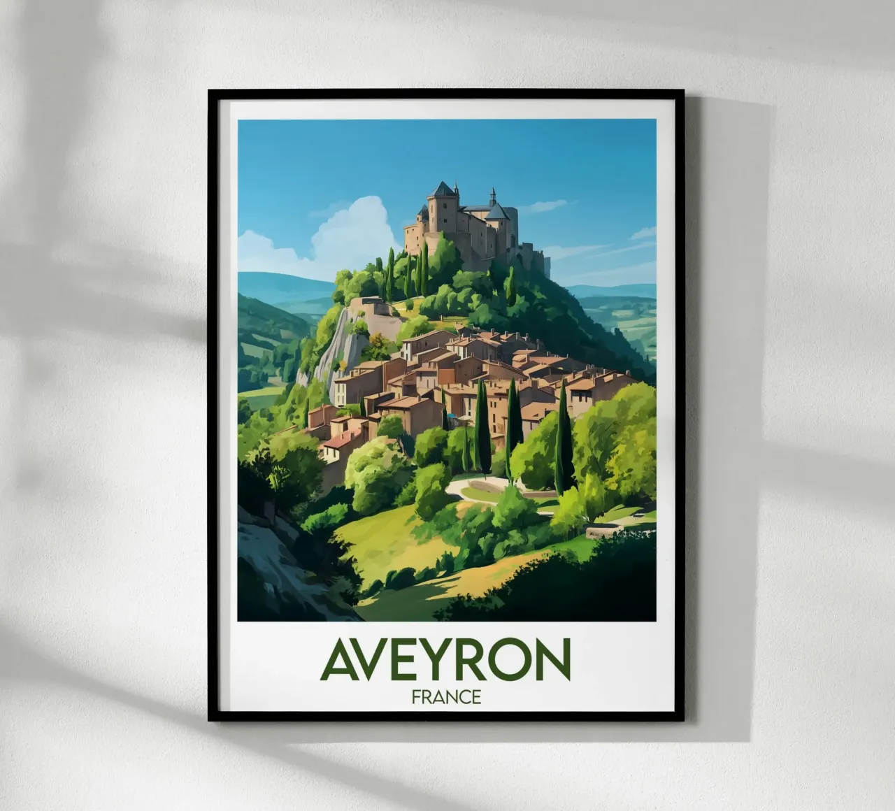 Poster Aveyron carta hahnemühle da Frame the World