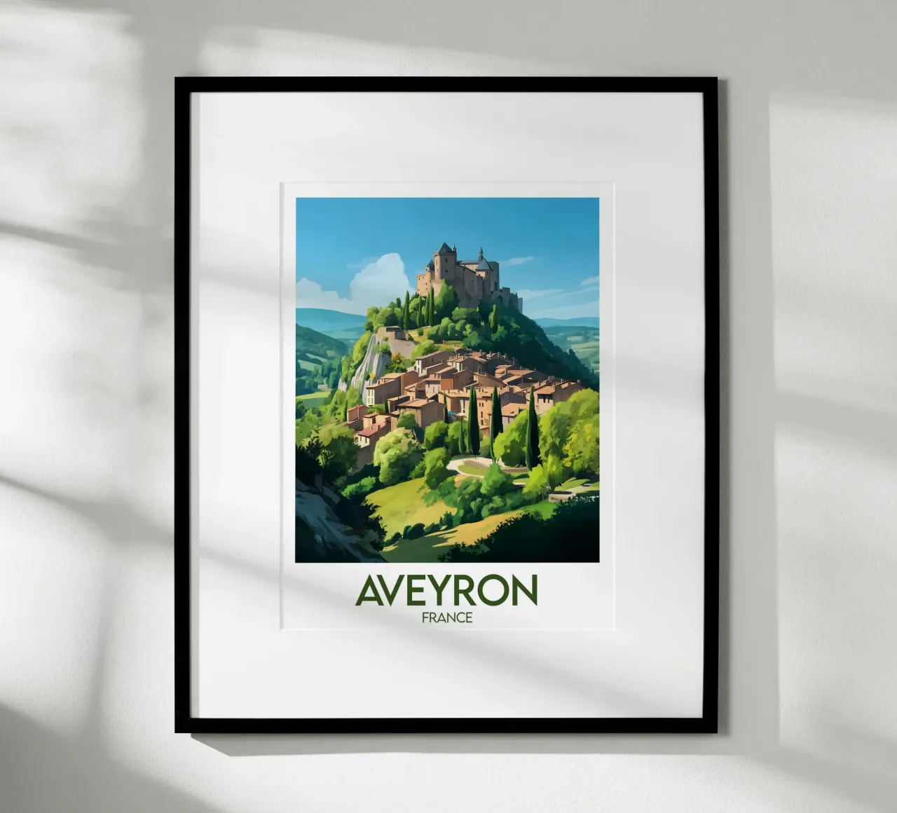 Poster Aveyron carta hahnemühle da Frame the World