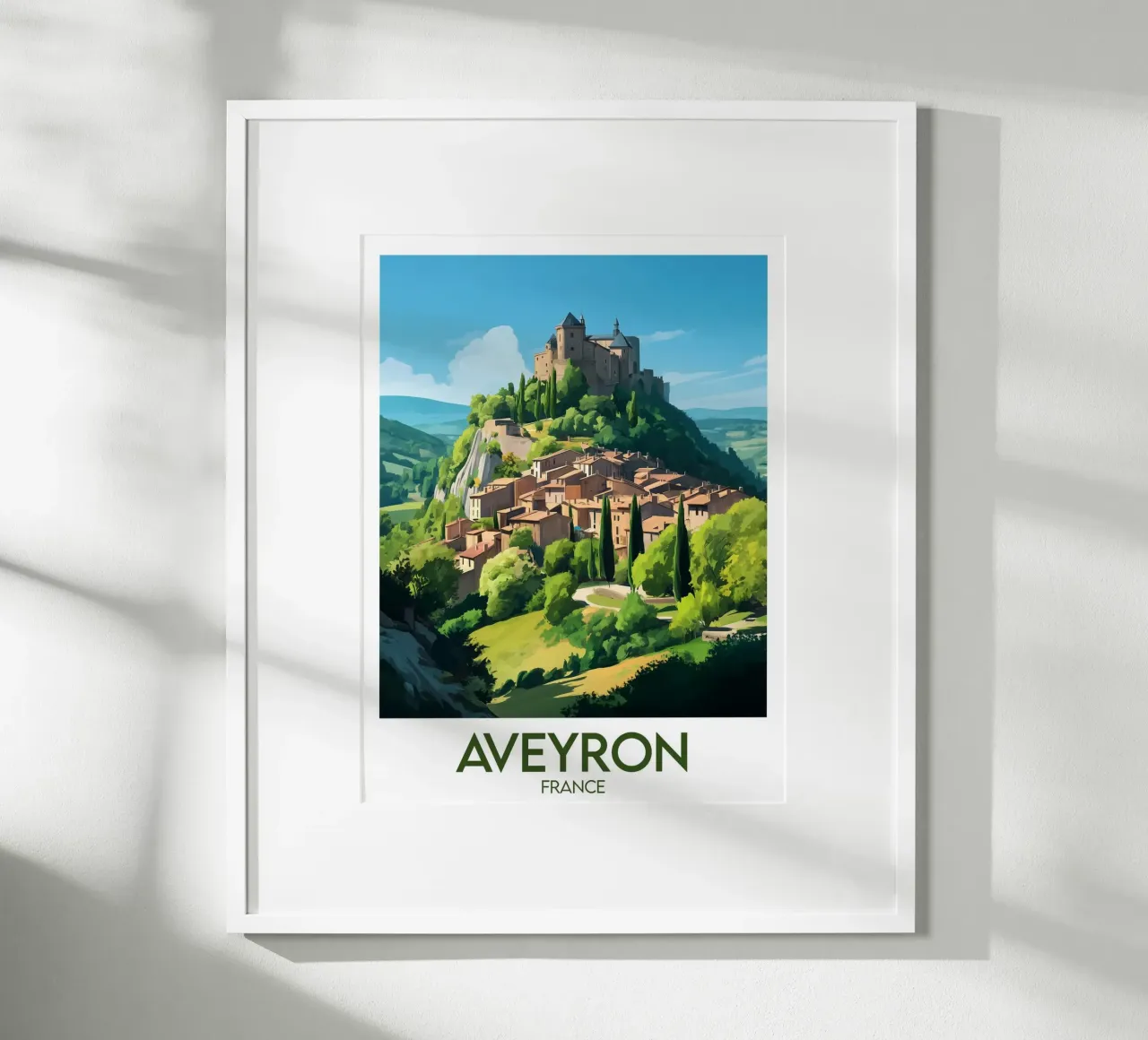 Poster Aveyron carta hahnemühle da Frame the World
