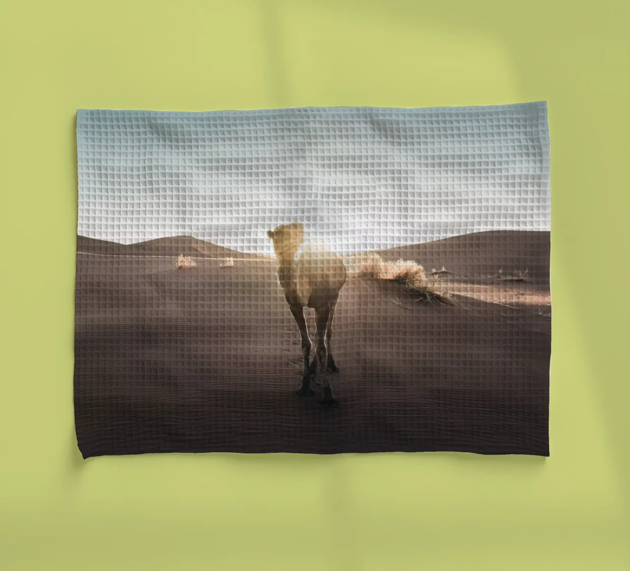 Mania Landscapes Raw 20 Camel (Morocco) tea towel by Mania Print Collection