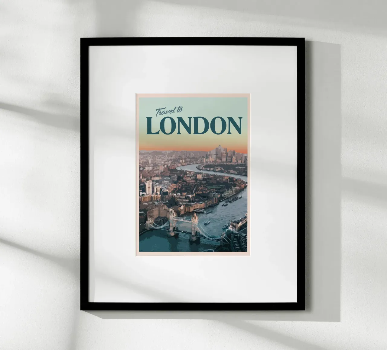 Viaggio a Londra poster con telaio in alluminio da Mercury Club