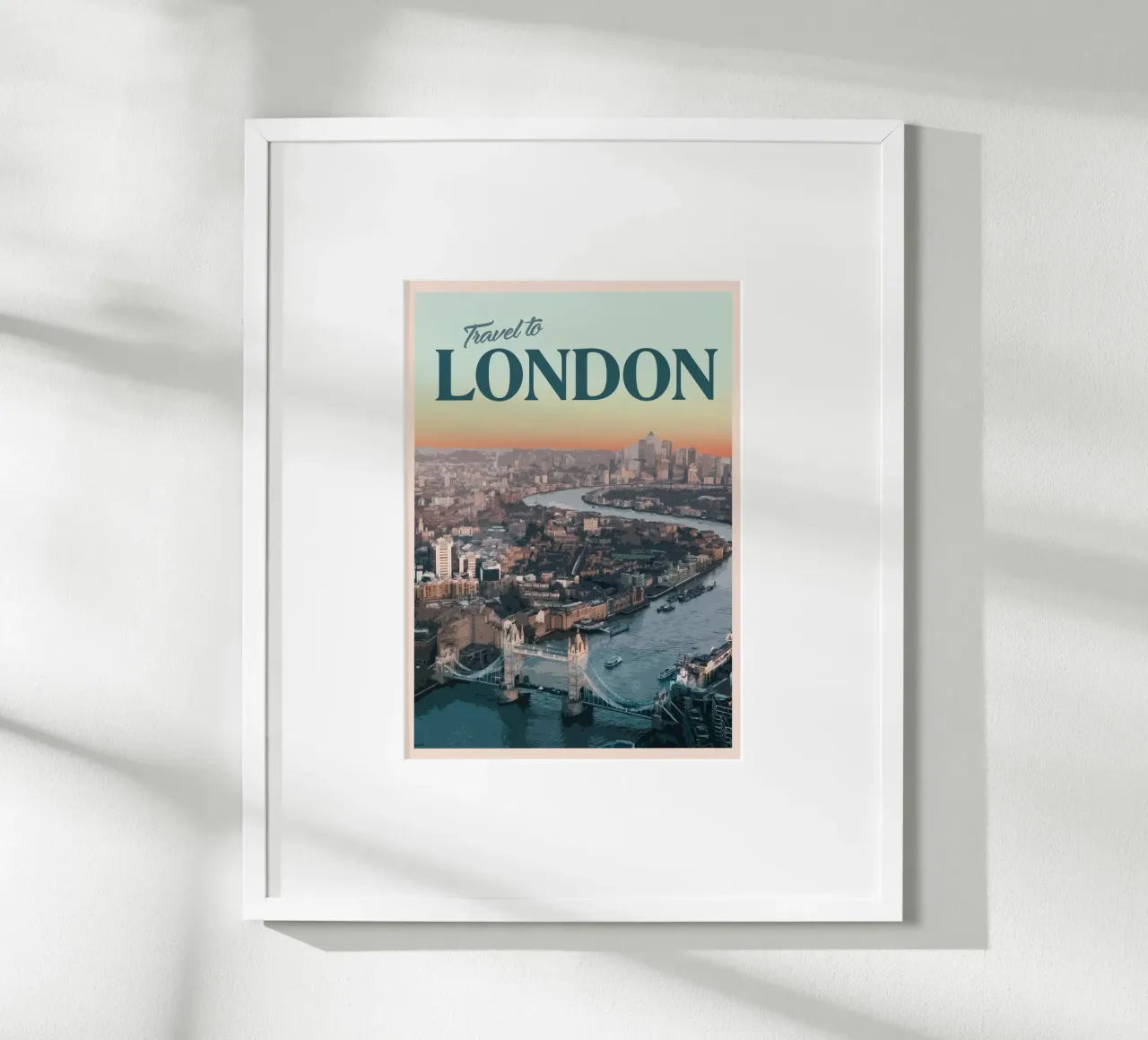 Viaggio a Londra poster con telaio in alluminio da Mercury Club
